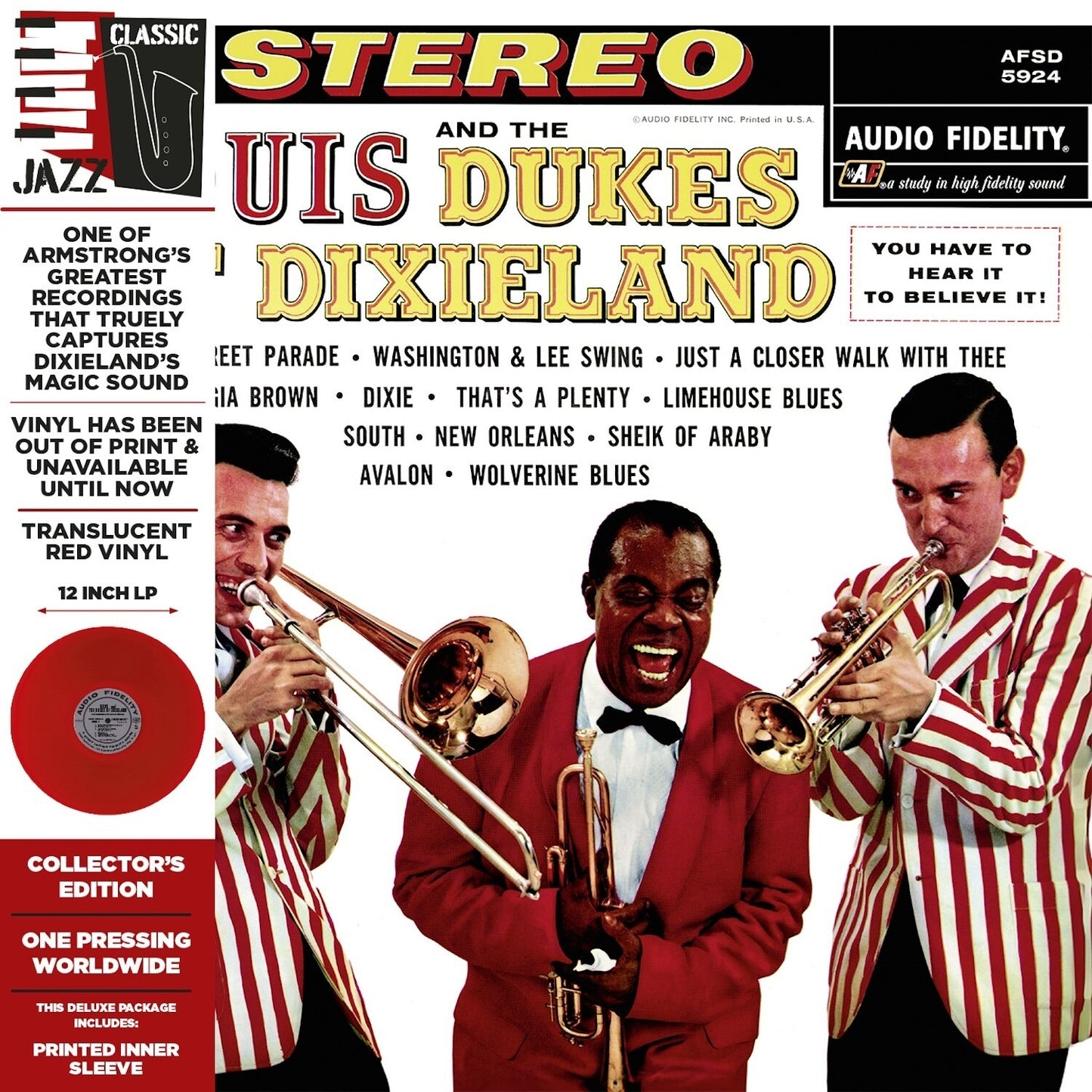 Louis Armstrong & The Dukes Of Dixieland (Red LP Vinyl/Limited Edition/Deluxe Edition/Remastered)