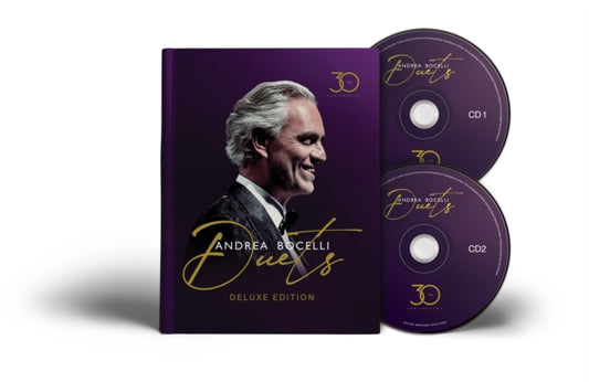 This CD is brand new.Format: CDThis item's title is: Duets (30Th Anniversary/Deluxe/Hardcover Book Edition/2CD)Artist: Andrea BocelliLabel: DeccaBarcode: 602465656046Release Date: 10/25/2024