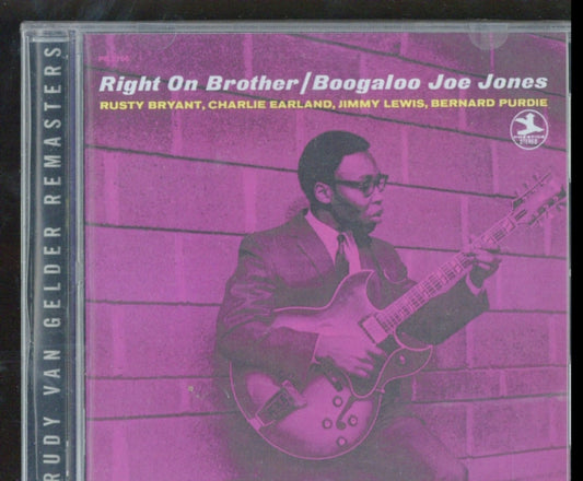 Product Image : This CD is brand new.<br>Format: CD<br>Music Style: Jazz-Funk<br>This item's title is: Right On Brother<br>Artist: Joe Boogaloo Jones<br>Label: Prestige<br>Barcode: 888072306592<br>Release Date: 10/7/2008