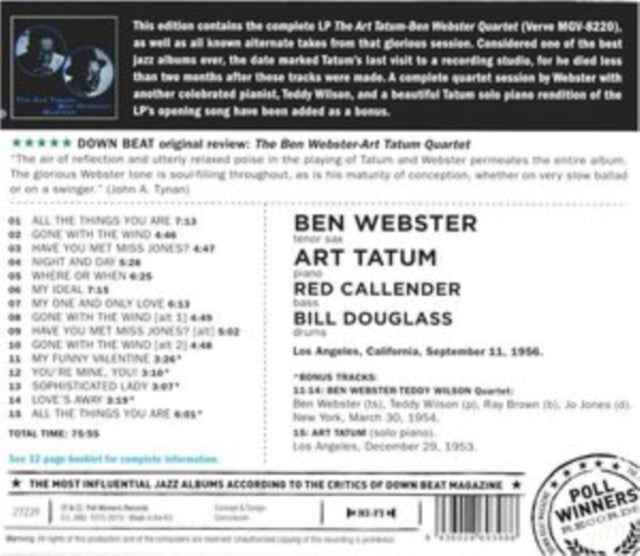Ben Webster & Art Tatum Quartet